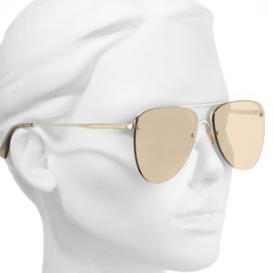 Le Specs The Prince Mirrored Rimless Sunglasses